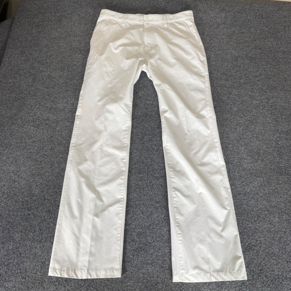 Titleist Mens Golf Pants 32x32 White Straight Leg Performance Stretch Athletic